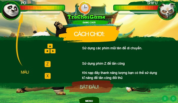 game Kungfu Panda 3 dai chien online offline