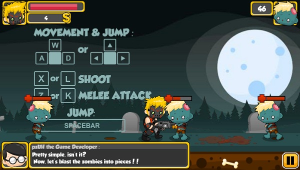 game Shotgun vs Zombies online y8 24h