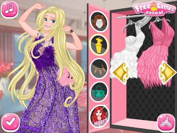 game Cuoc chien thoi trang princesses fashion wars feathers vs denim