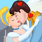 Công chúa lọ lem và hoàng tử hôn nhau