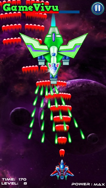 game Bắn ruồi: đại chiến không gian galaxy attack alien shooter