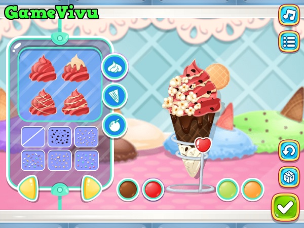 game Nhà máy làm kem ốc quế yummy ice cream factory