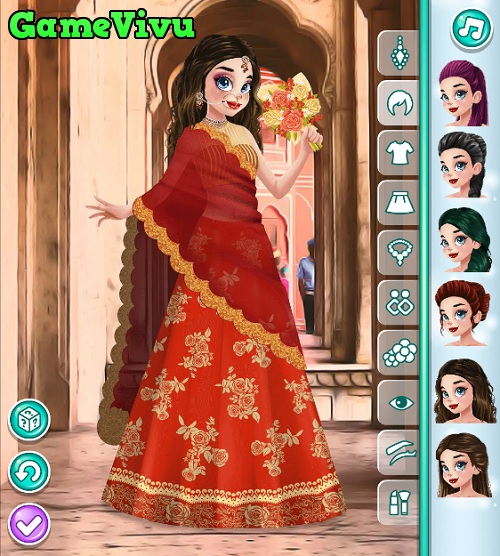 game Trang điểm cô dâu Ấn Độ hình ảnh 1