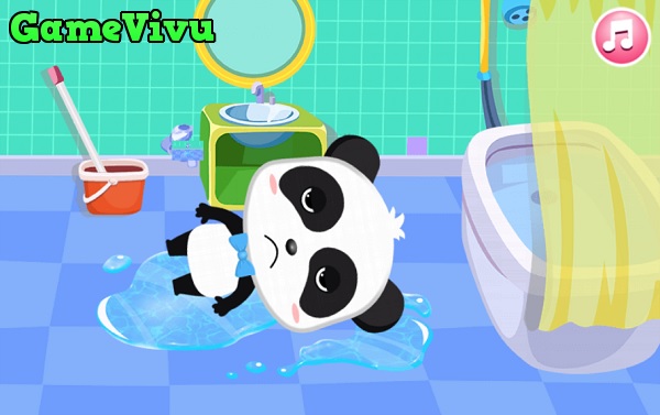 game Bé gấu trúc ở nhà an toàn baby panda home safety