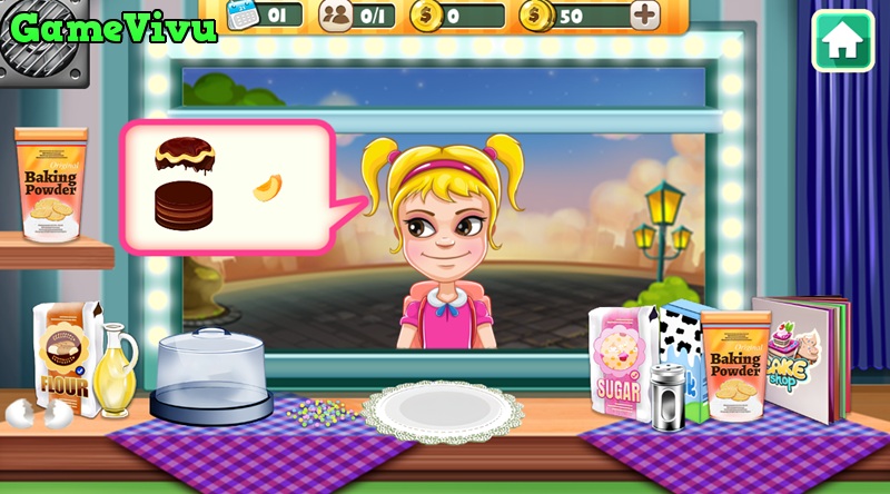 game Tiệm bánh kem Bakery Chef's Shop
