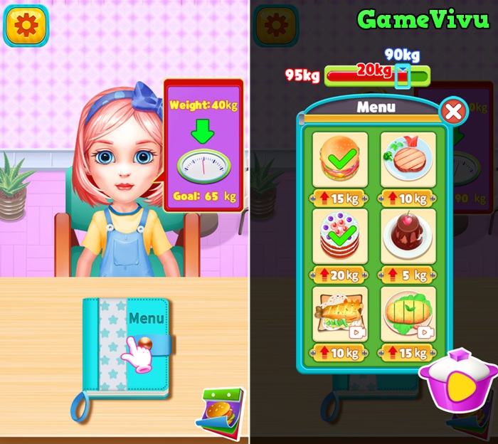 game Thực đơn tăng cân Weight Gain Diet Cooking Recipe game Thực đơn tăng cân Weight Gain Diet Cooking Recipe