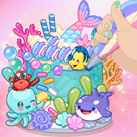 Bánh thạch đại dương tí hon