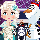 Elsa giết thời gian halloween