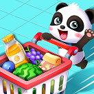 Gấu trúc đi siêu thị