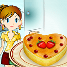 Làm bánh flan dâu