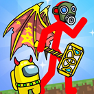 Người que đại chiến boss khổng lồ Người que đại chiến boss khổng lồ